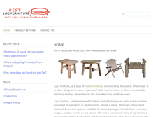 Tablet Screenshot of log-furniture.ca